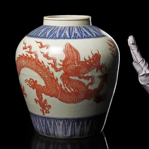 時代　唐綠黄秞竜耳瓶　中国 時代唐綠黄秞竜耳瓶中国