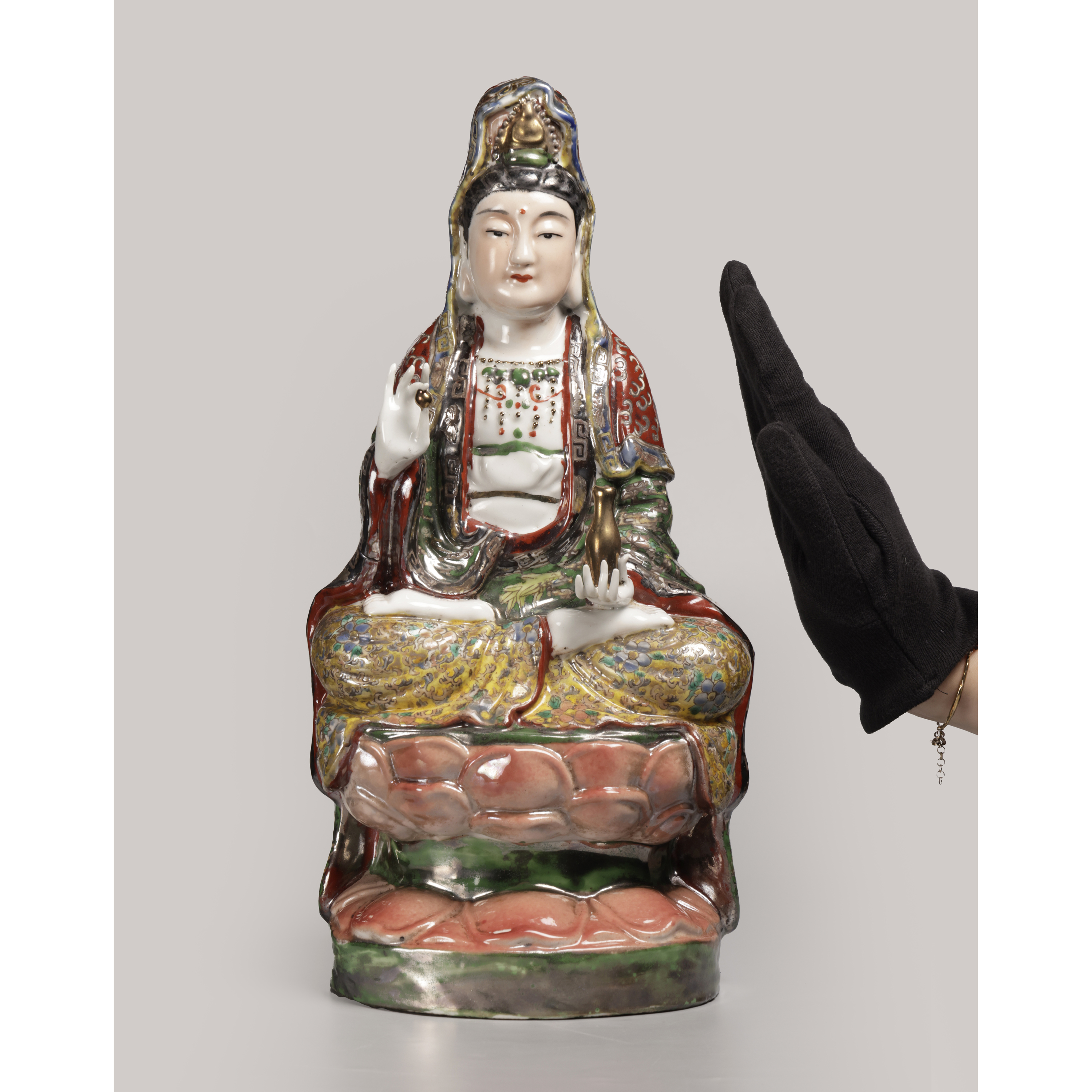 清倉早期粉彩寶瓶觀音造像款福建會館重2.8kg (MR-SAOQ02)RK - 補破網