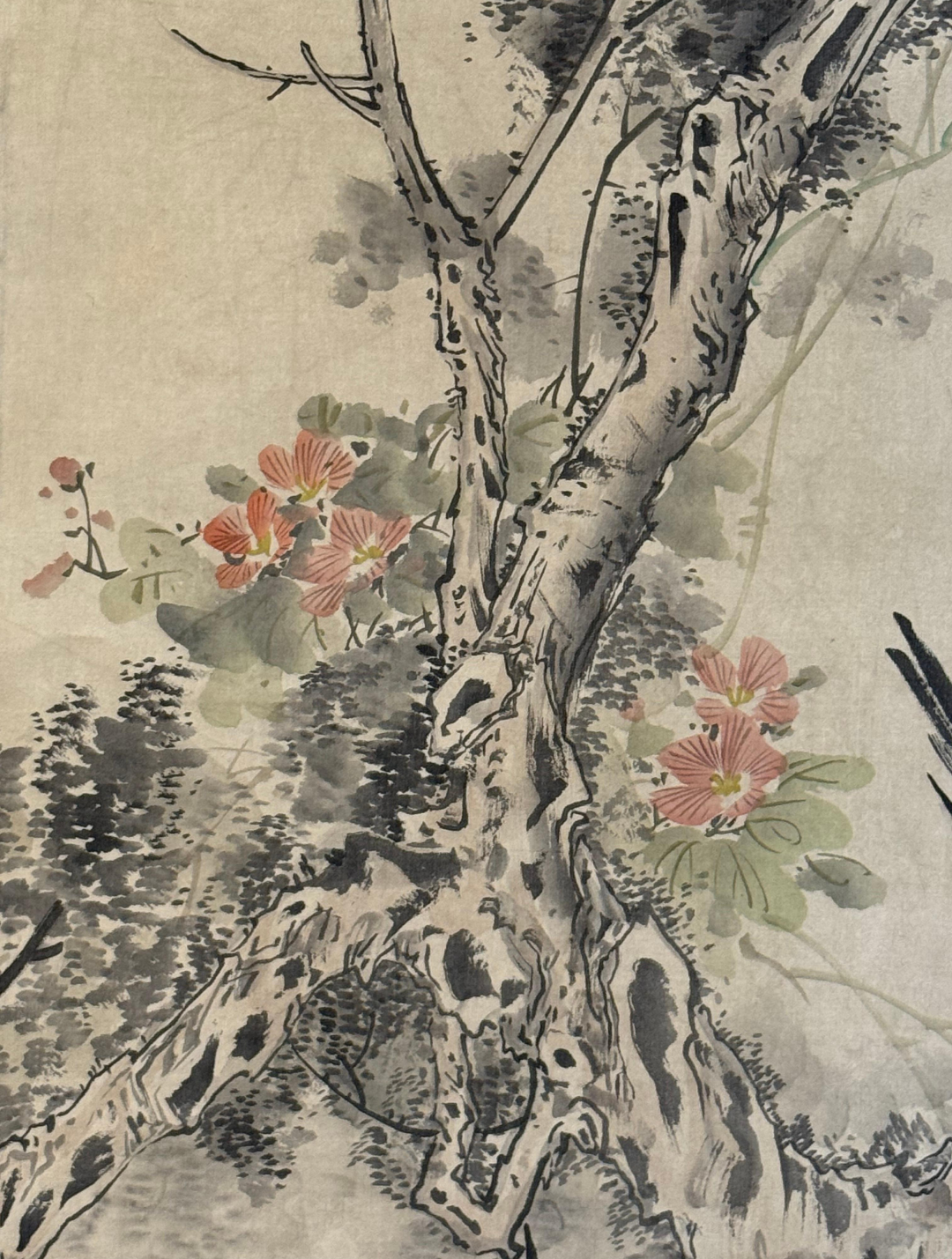 明其文藝- 花鳥圖江介- 補破網藝術文物拍賣