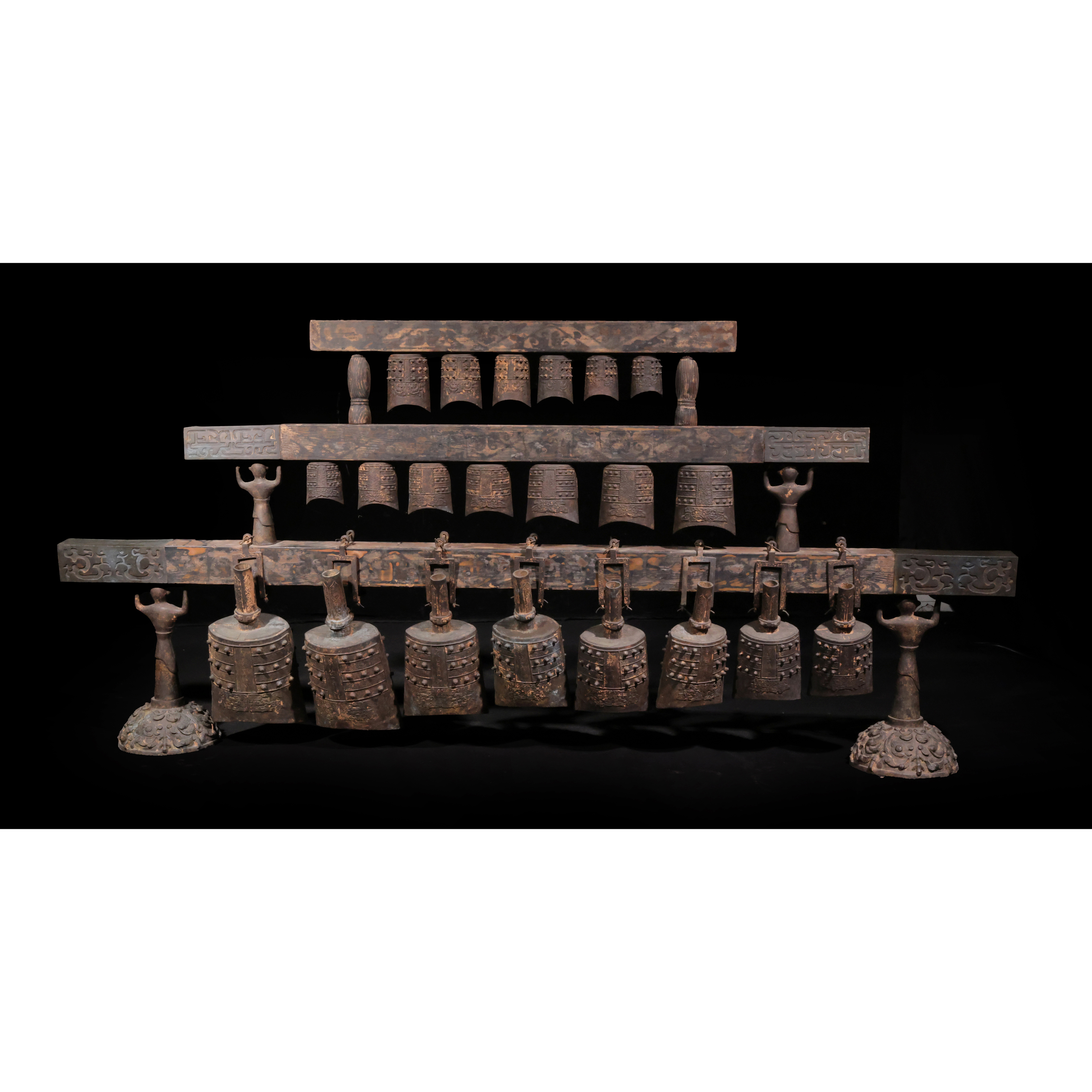三拍)山海經拍賣-古代青銅器編鐘一組總重約80kg以上(MY-GANT01)JI - 補