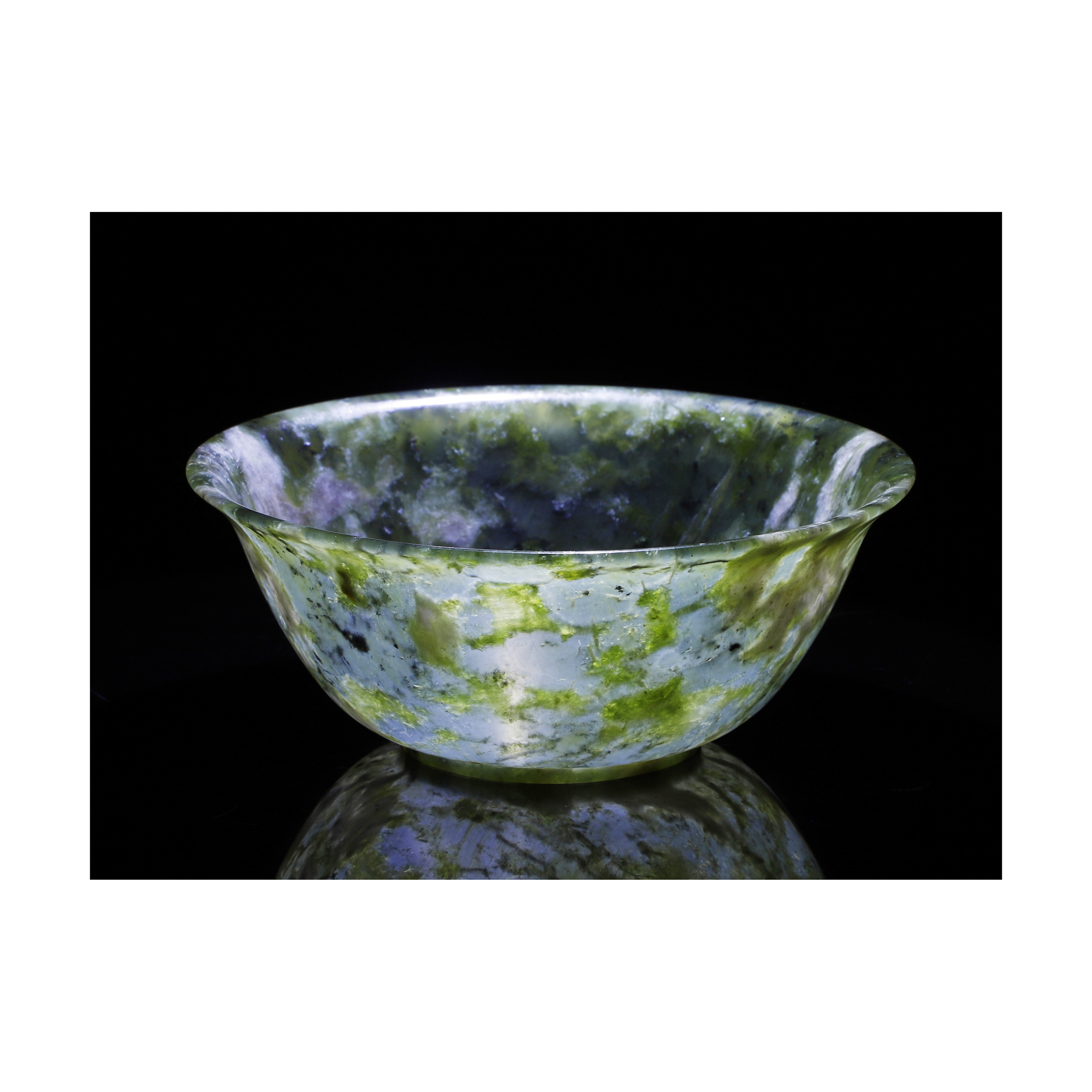中国碧玉 青玉 碗 薄胎碗 茶碗 天然石 中国美術 翡翠 骨董