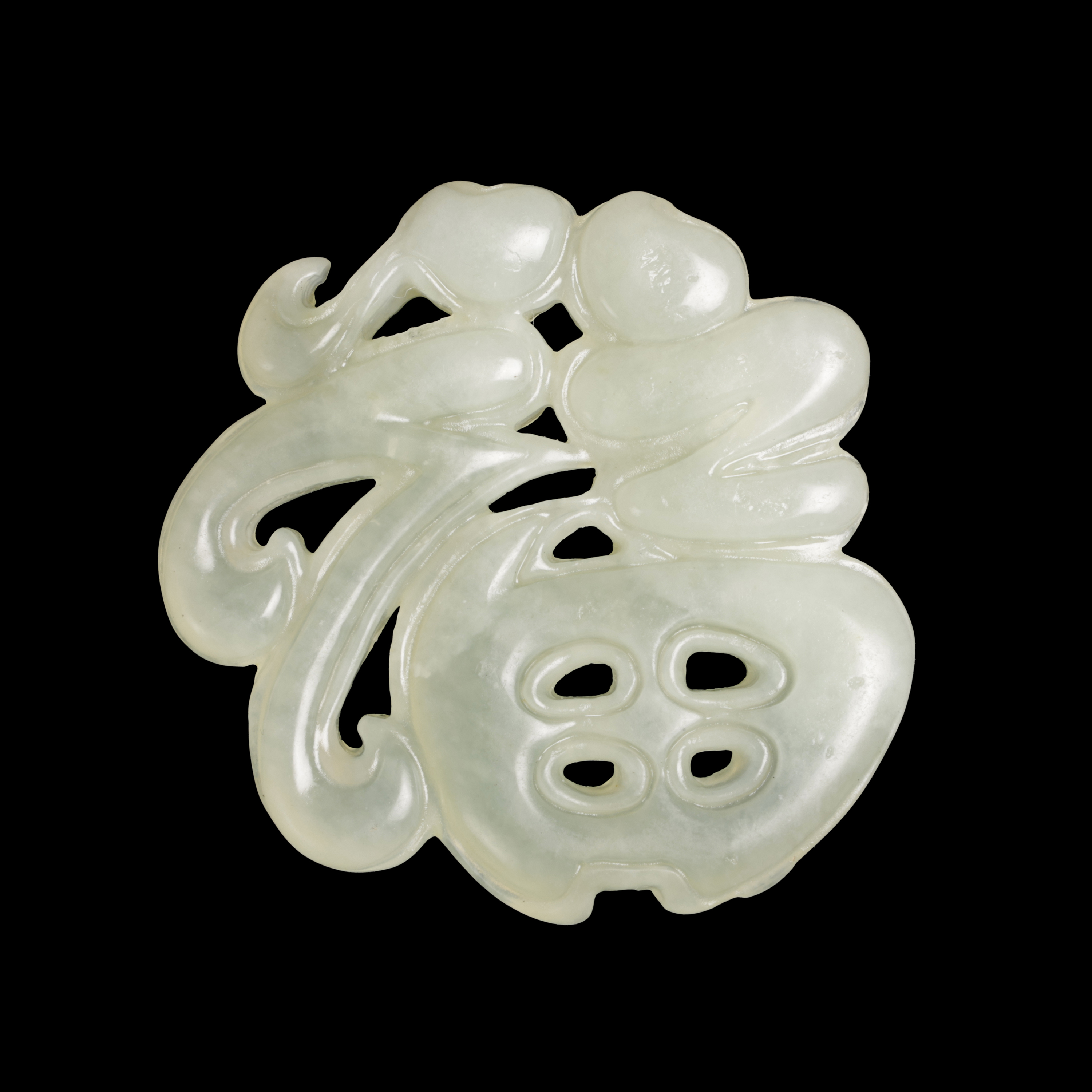 Yahoo拍賣 | 古代和田玉(ホータン)碧玉大玉細工両面彫り『古代双龍寿文 