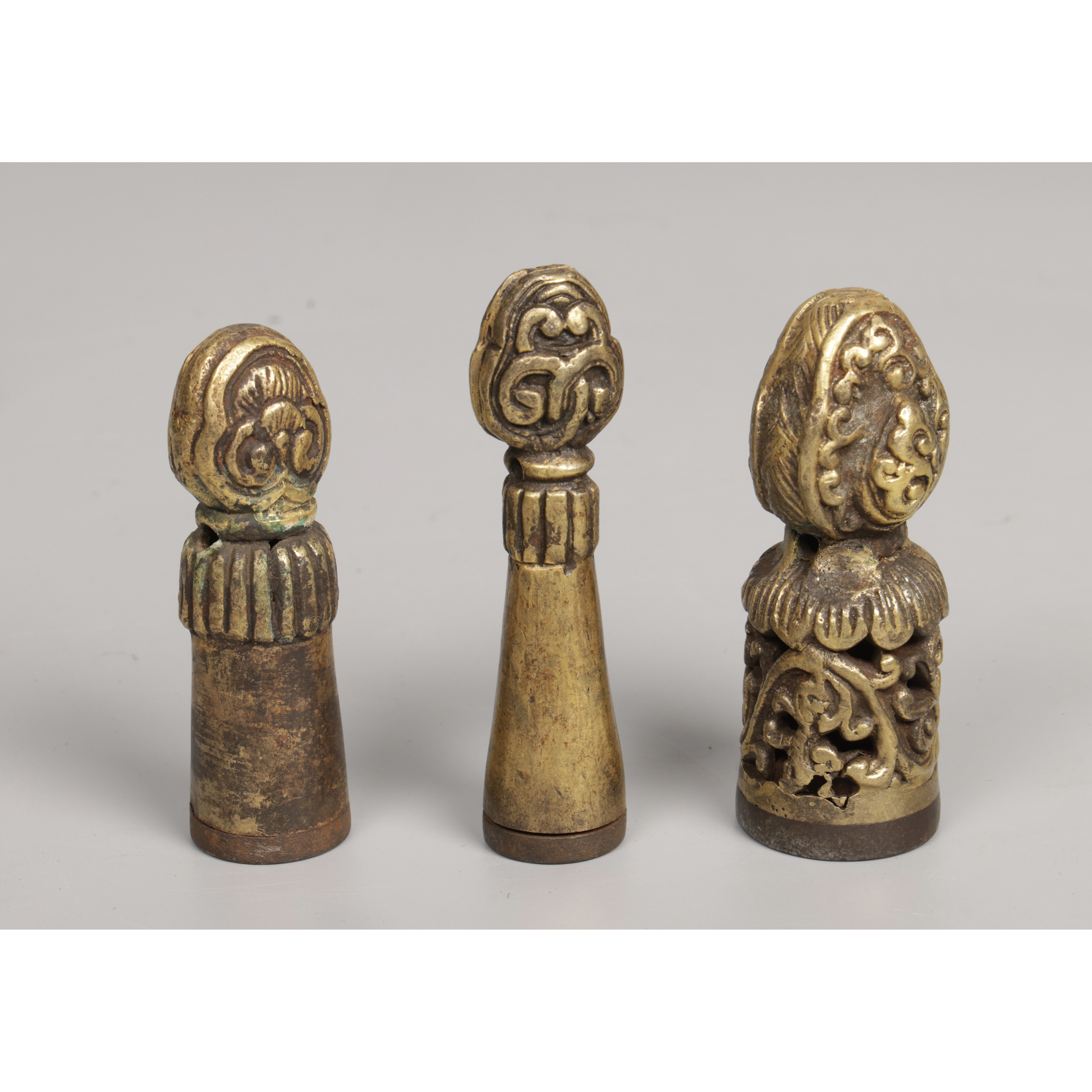 東方拍賣-老件藏傳天銅鐵法印3件(EQ-TAEG02)JI - 補破網藝術文物拍賣