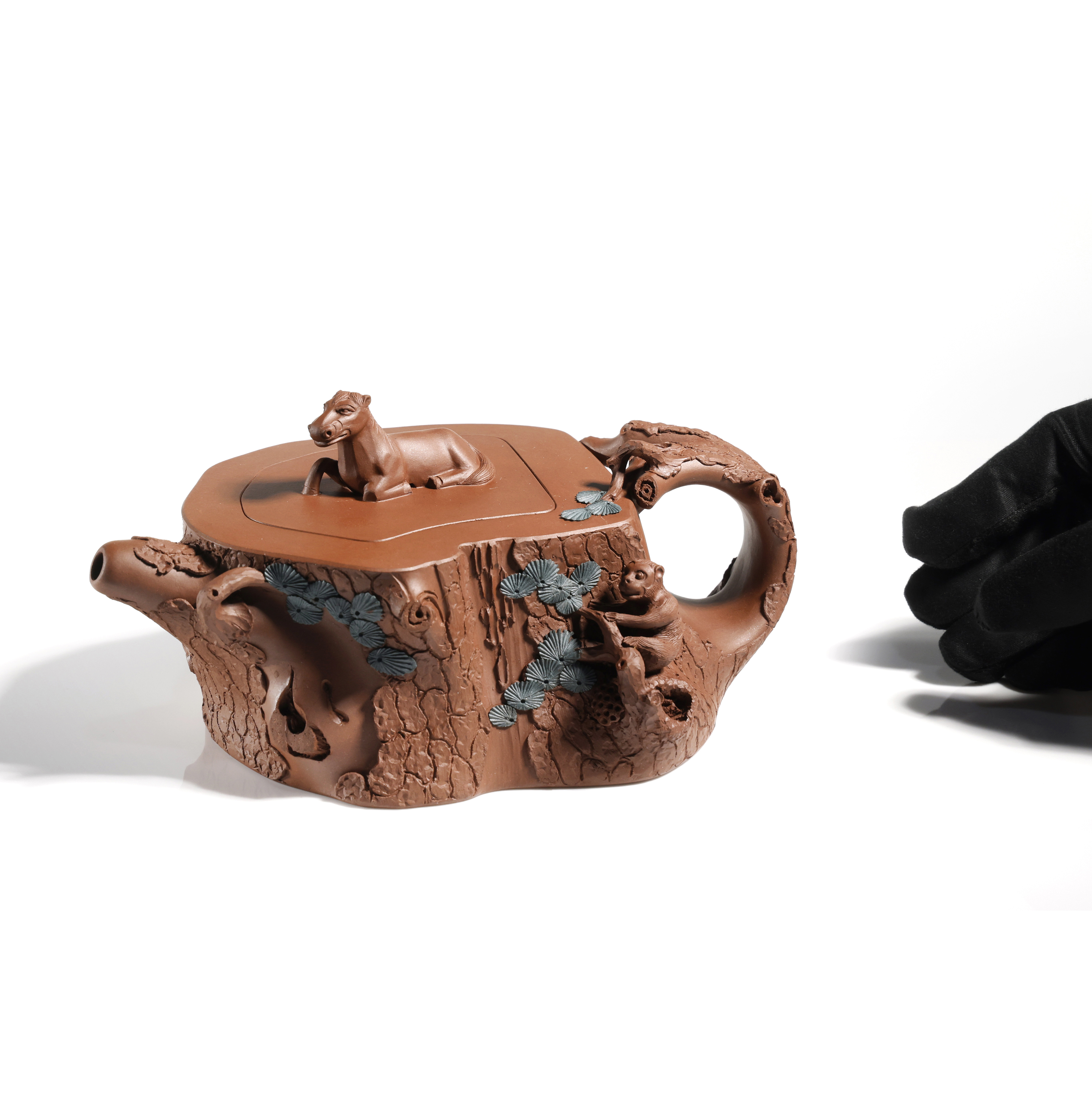 精品專拍江建祥紫砂壺(貼塑) (DEA-GAKY07S)MM - 補破網藝術文物拍賣