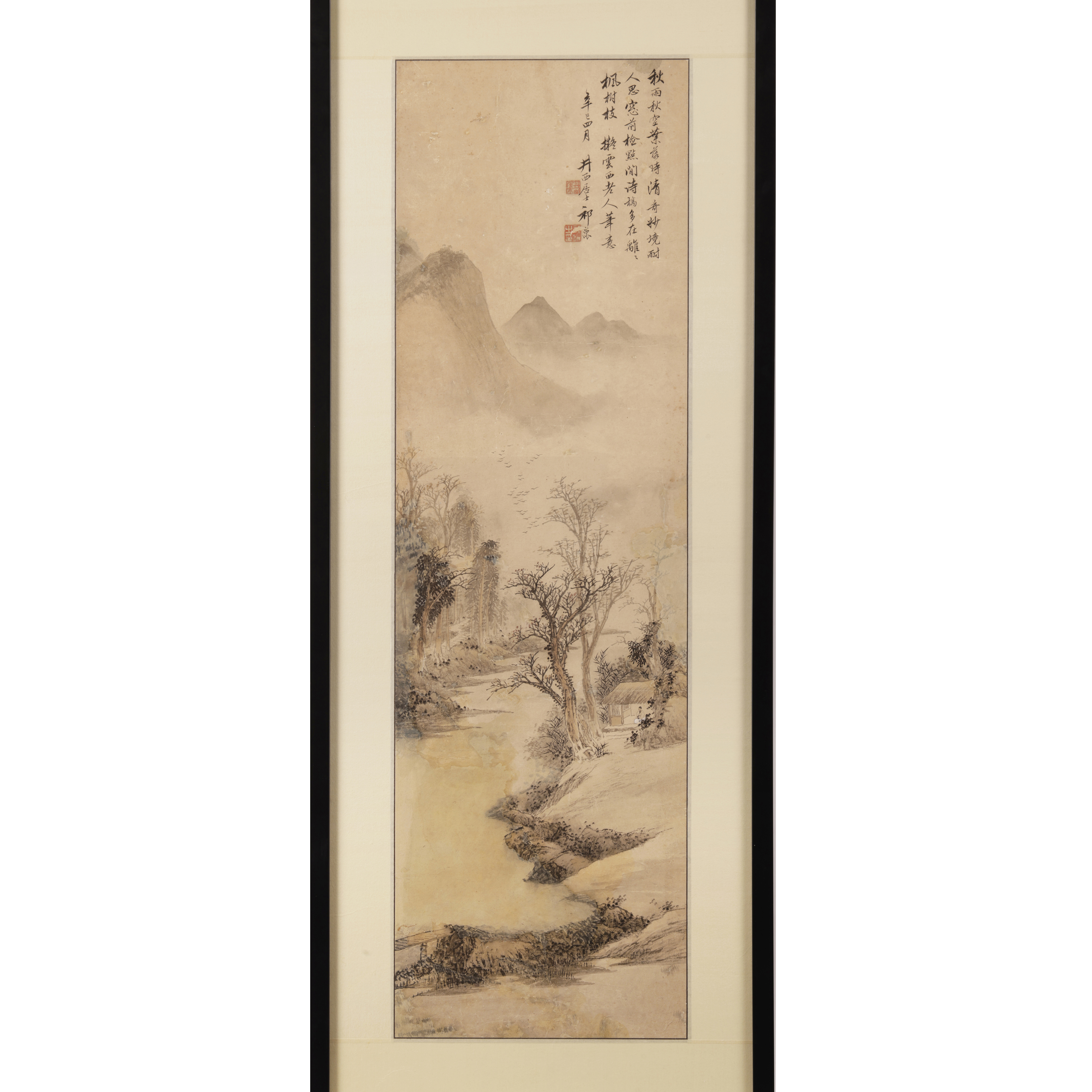 經典專拍祁崑水墨立軸秋雨秋空 有舊補（EA-GAOQ01KHH）EN