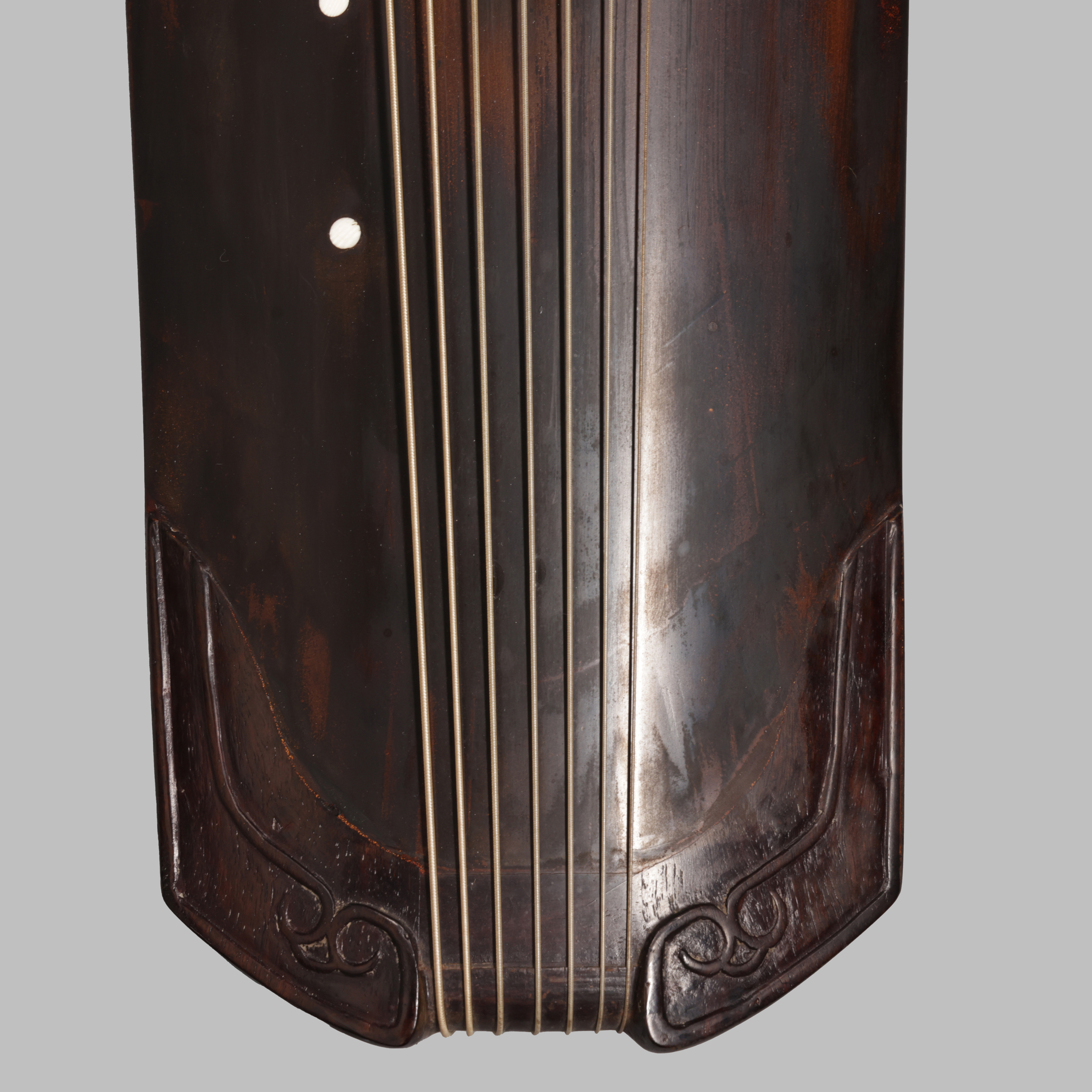 東方拍賣-早期名家製琴仲尼式古琴夏林余(三省齋)(EH-SAMZ05)PP - 補破