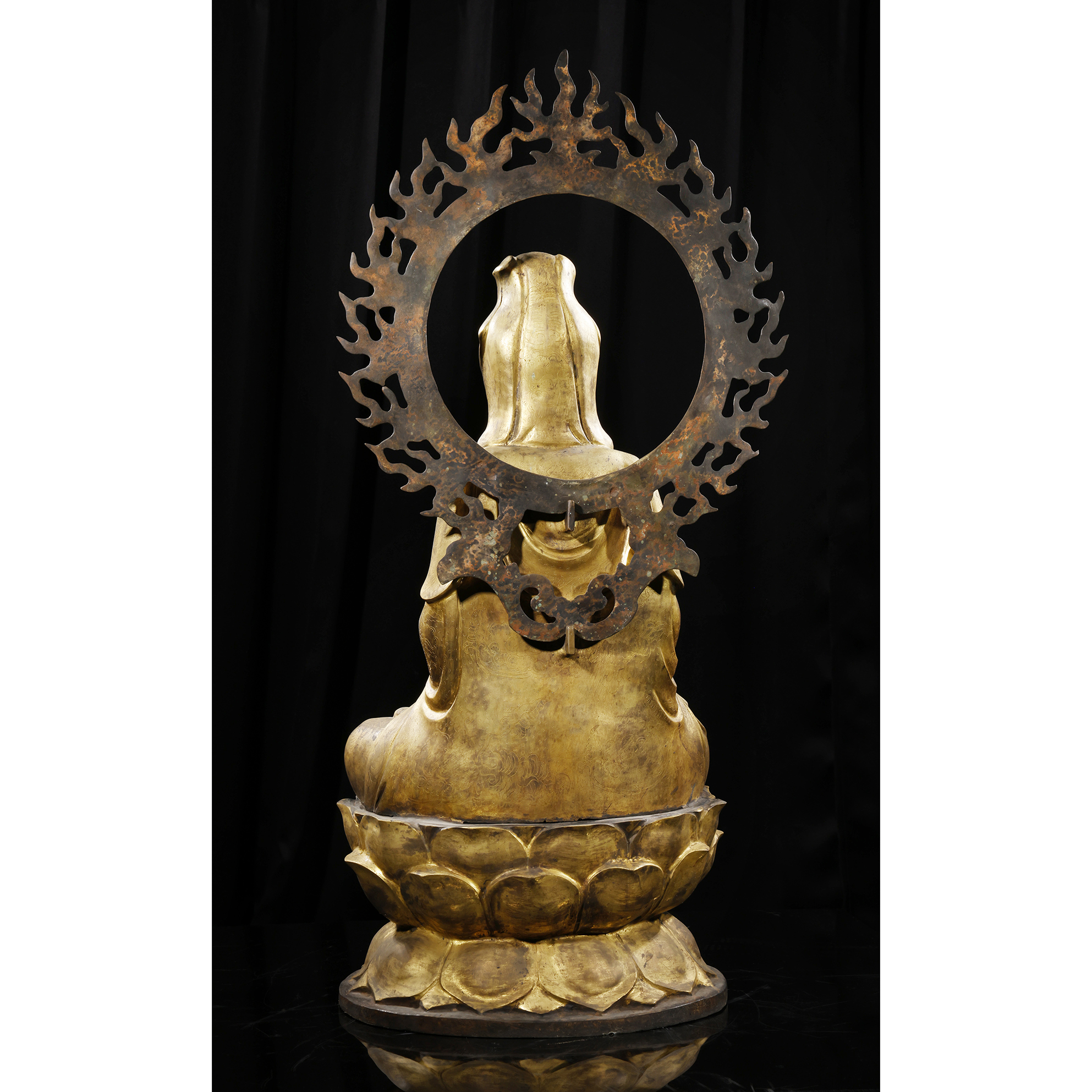 山海經拍賣-老件金銅保平觀音造像重19.3kg（MH-XAKJ20）RK - 補