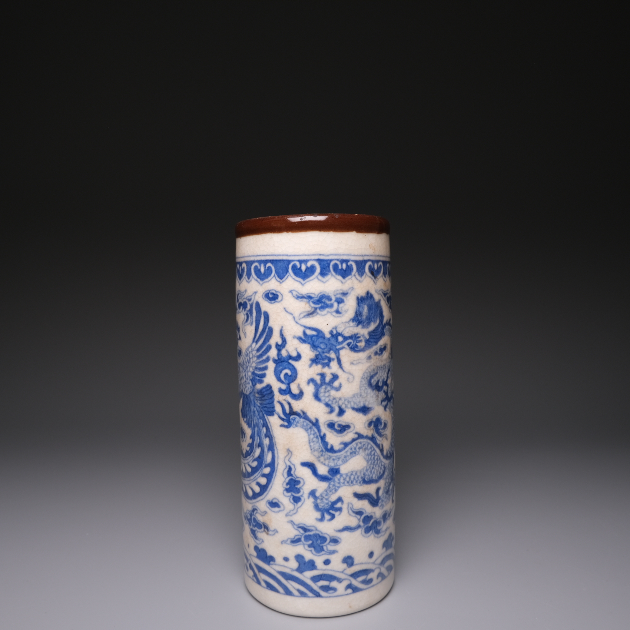 中国美術 青花 龍紋 筆筒(HA511) MVo6SKfRPdUqk0d4wNx8T.JPG
