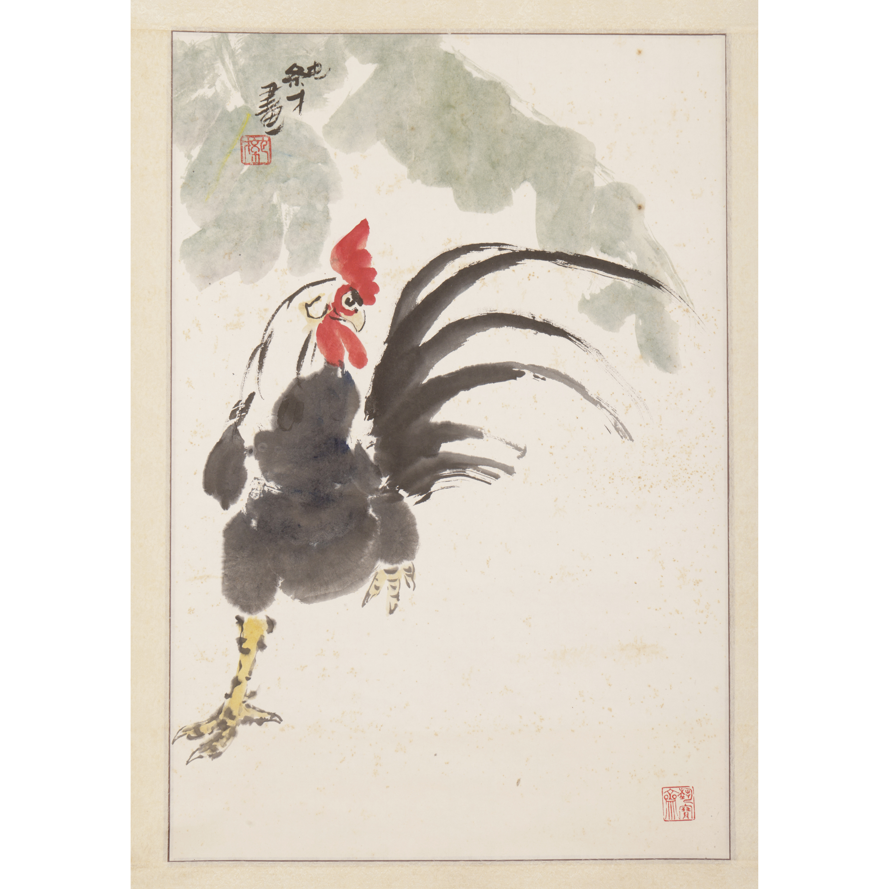 (孔夫子代拍) 蠹行古書店 早期 水墨 立軸 大吉圖 款不識(拍品在台北)(SHQ-PADU10J)EN - 補破網藝術文物拍賣