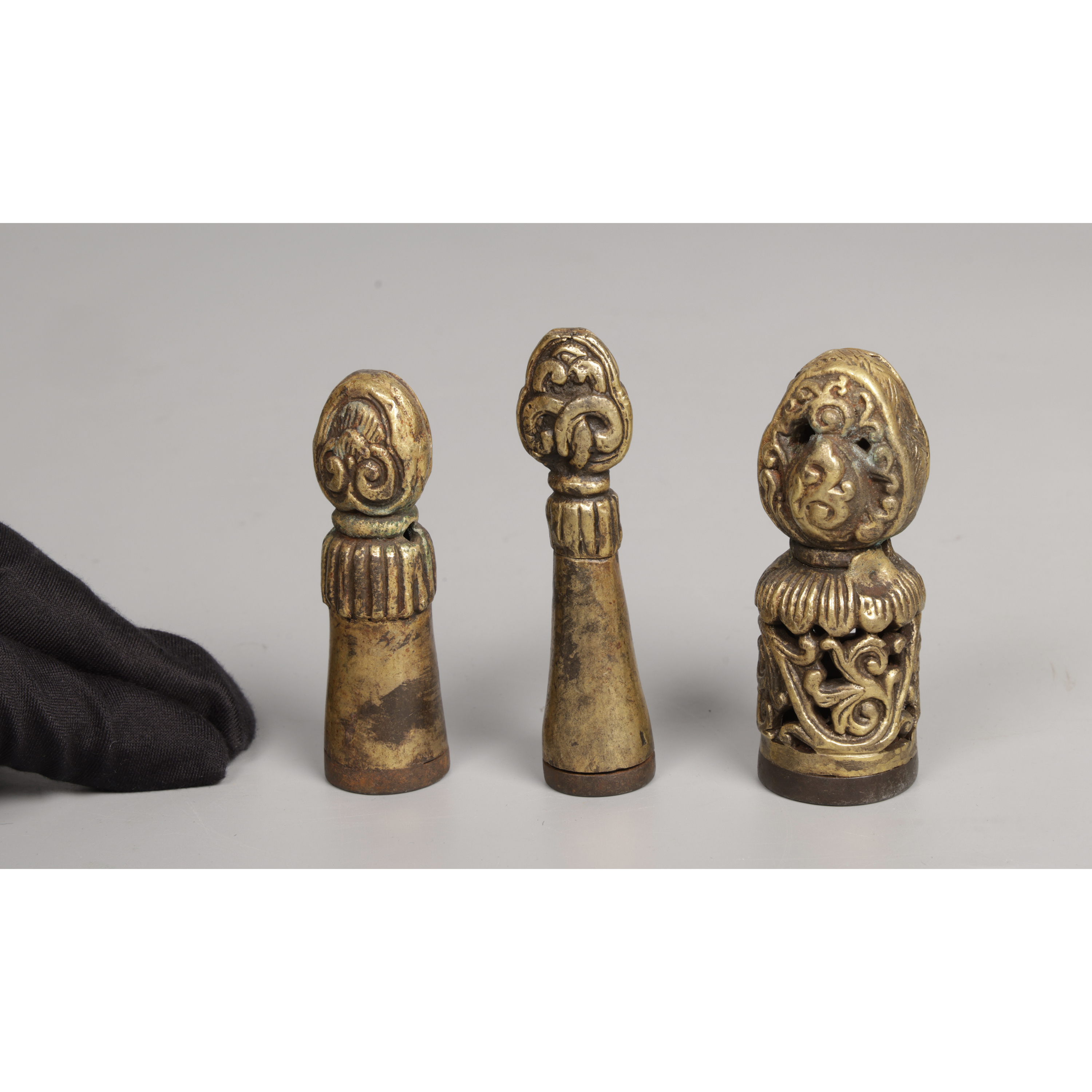 東方拍賣-老件藏傳天銅鐵法印3件(EQ-TAEG02)JI - 補破網藝術文物拍賣