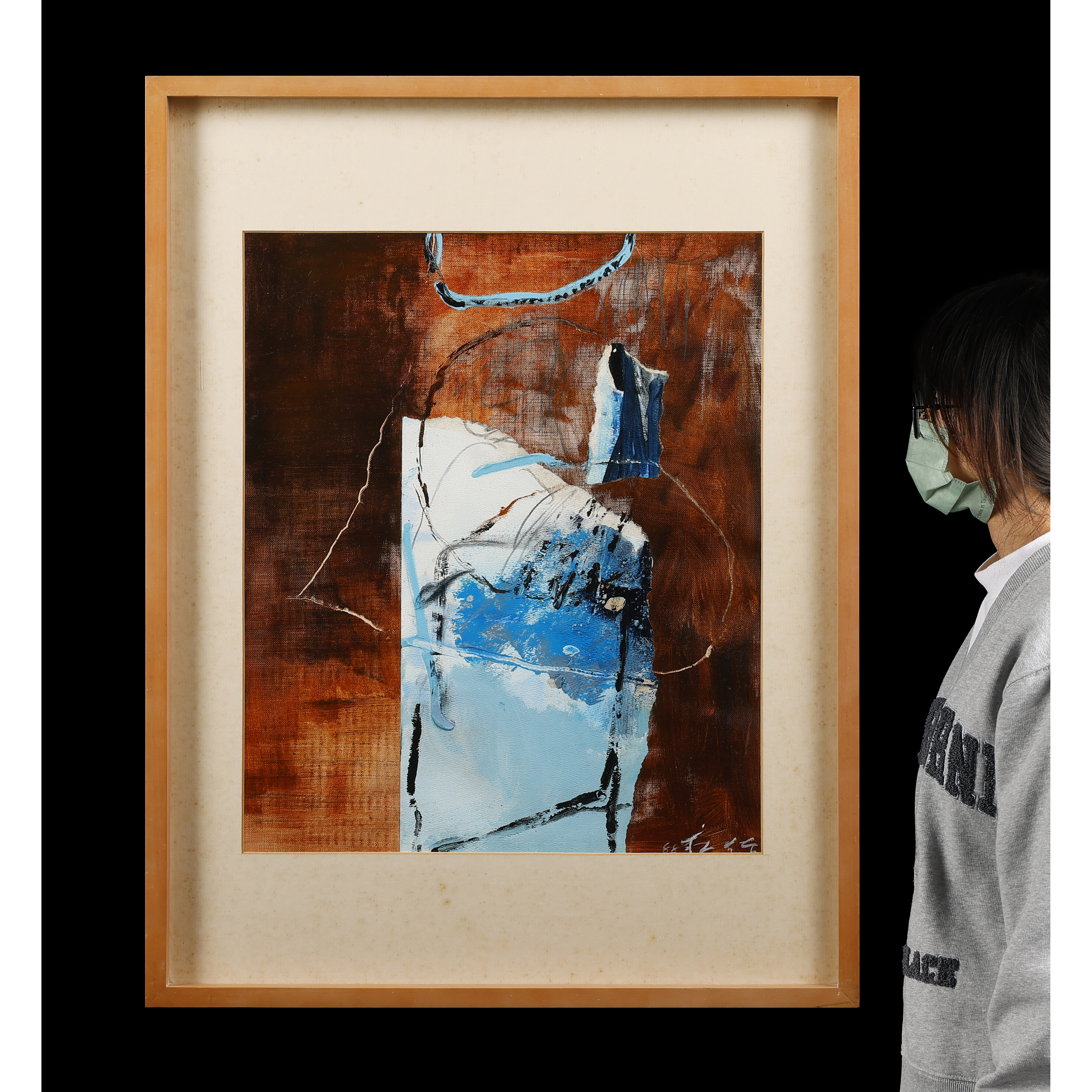 二拍)山海經拍賣-莊喆油畫(壓克力) 山重奏12F(MO-SAMA04KH)II - 補破網