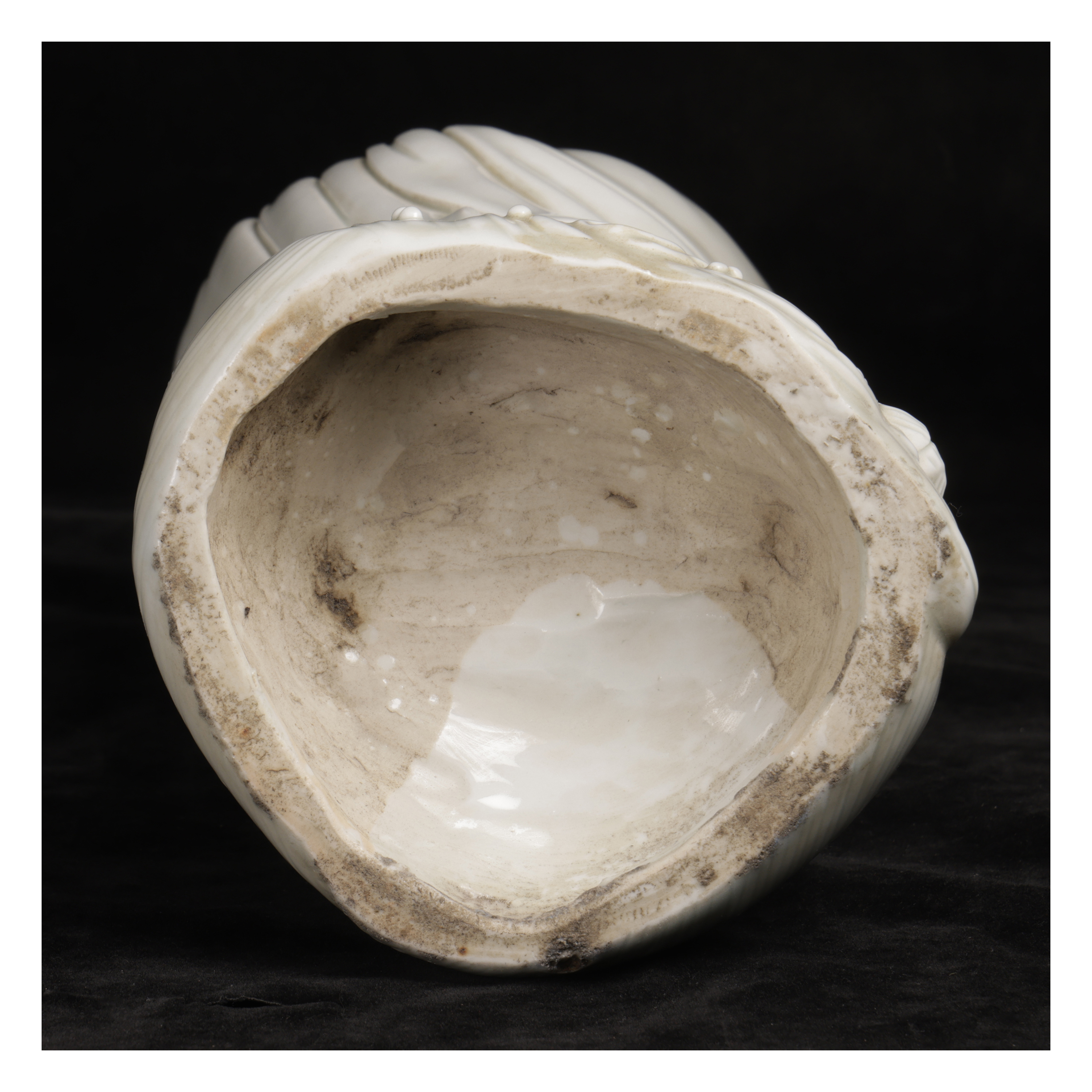 補破網倉儲老件德化白瓷渡海觀音造像總重2.3kg (BP-TBAE16) QW - 補破