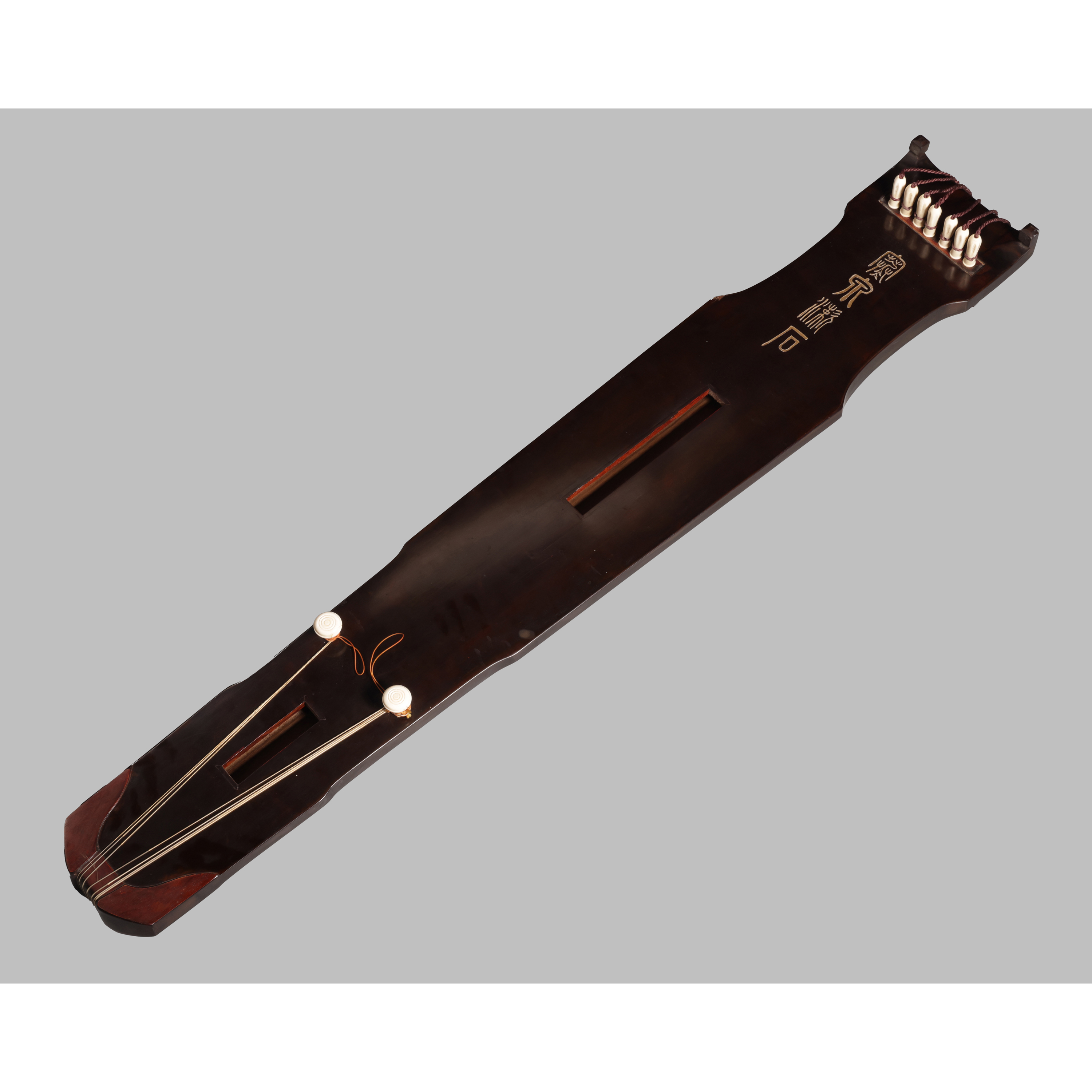 東方拍賣-早期名家製琴仲尼式古琴夏林余(三省齋)(EH-SAMZ05)PP - 補破