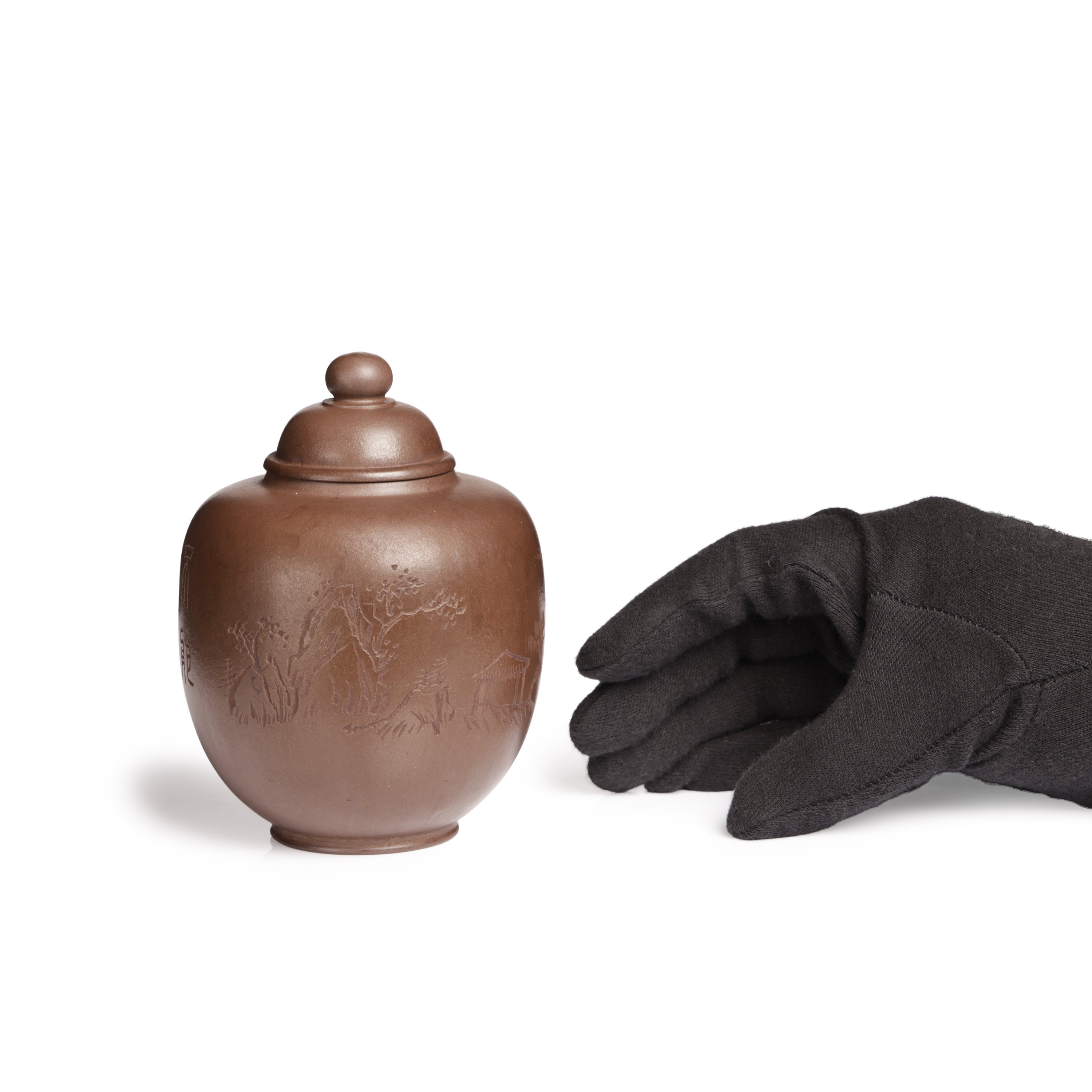 平安　正晃造　『尻張茶入』 仕覆 茶入 平安正晃造『尻張茶入』 尻膨茶入 文化遺産オンライン