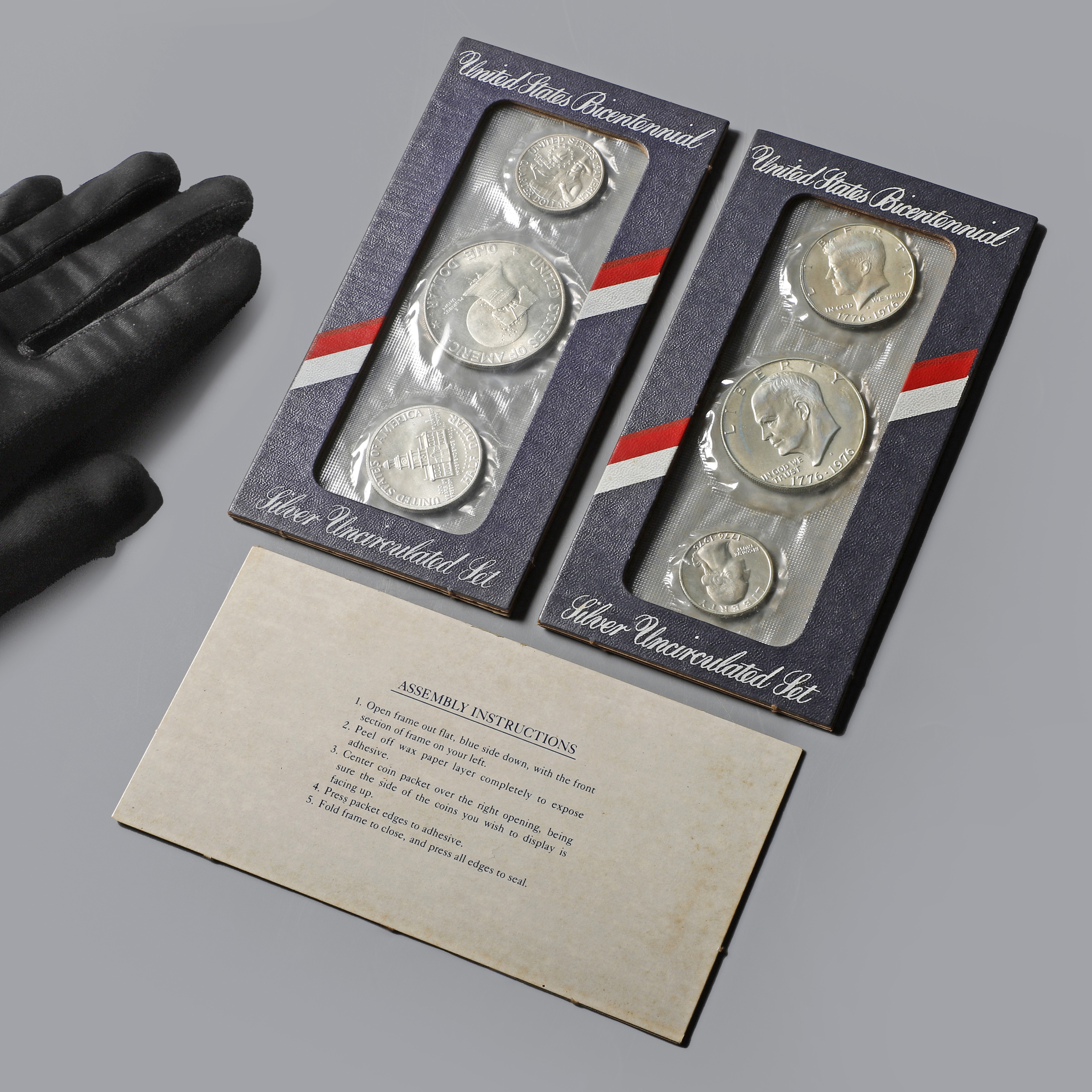 二拍)上海拍場- 1776-1976年美國200週年紀念套幣2組(共6枚銀幣) (SHO-RACA16) OS - 補破網藝術文物拍賣