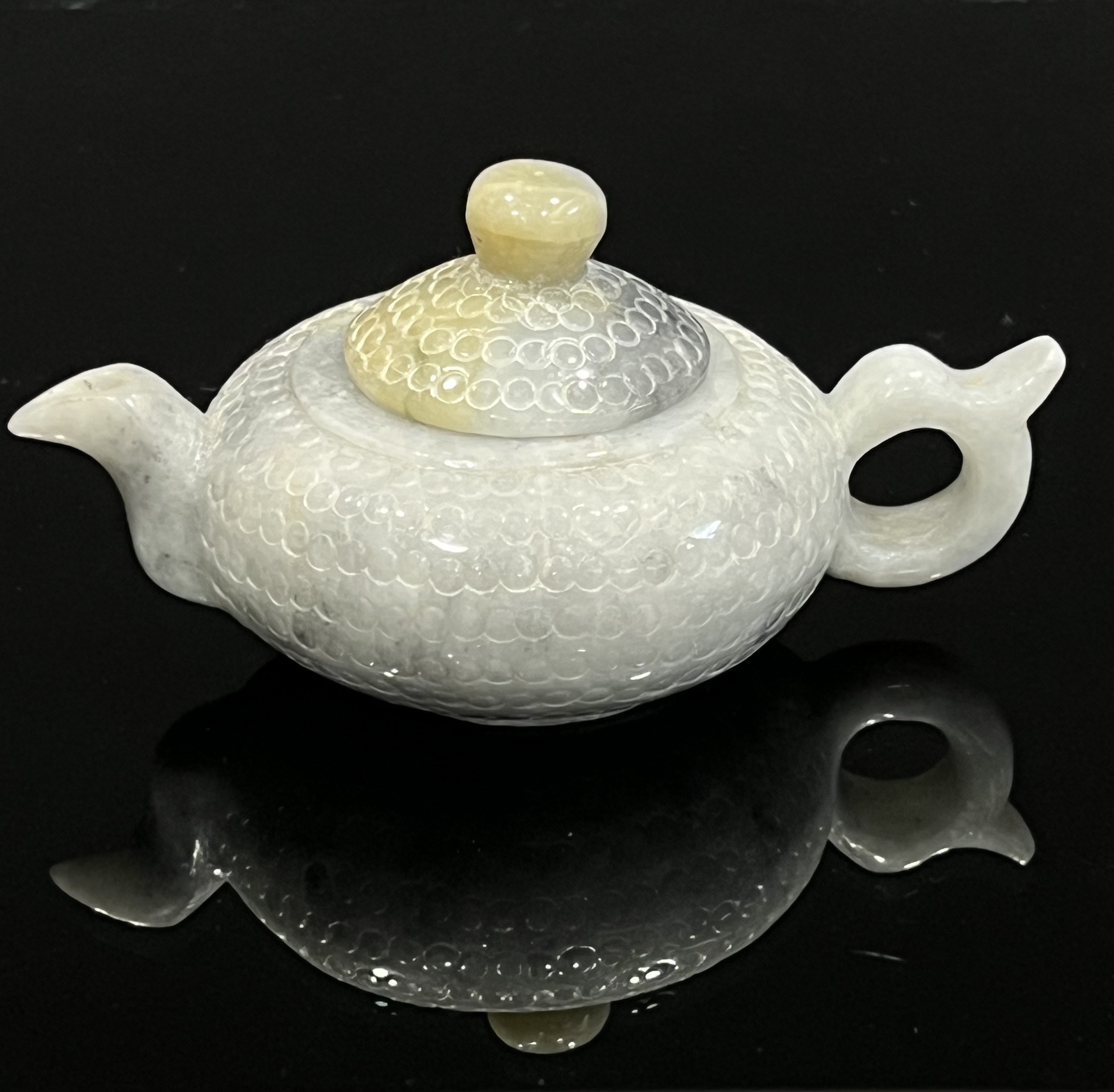 晴好走廊天然翡翠玉壺4只合拍D F17 - 補破網藝術文物拍賣