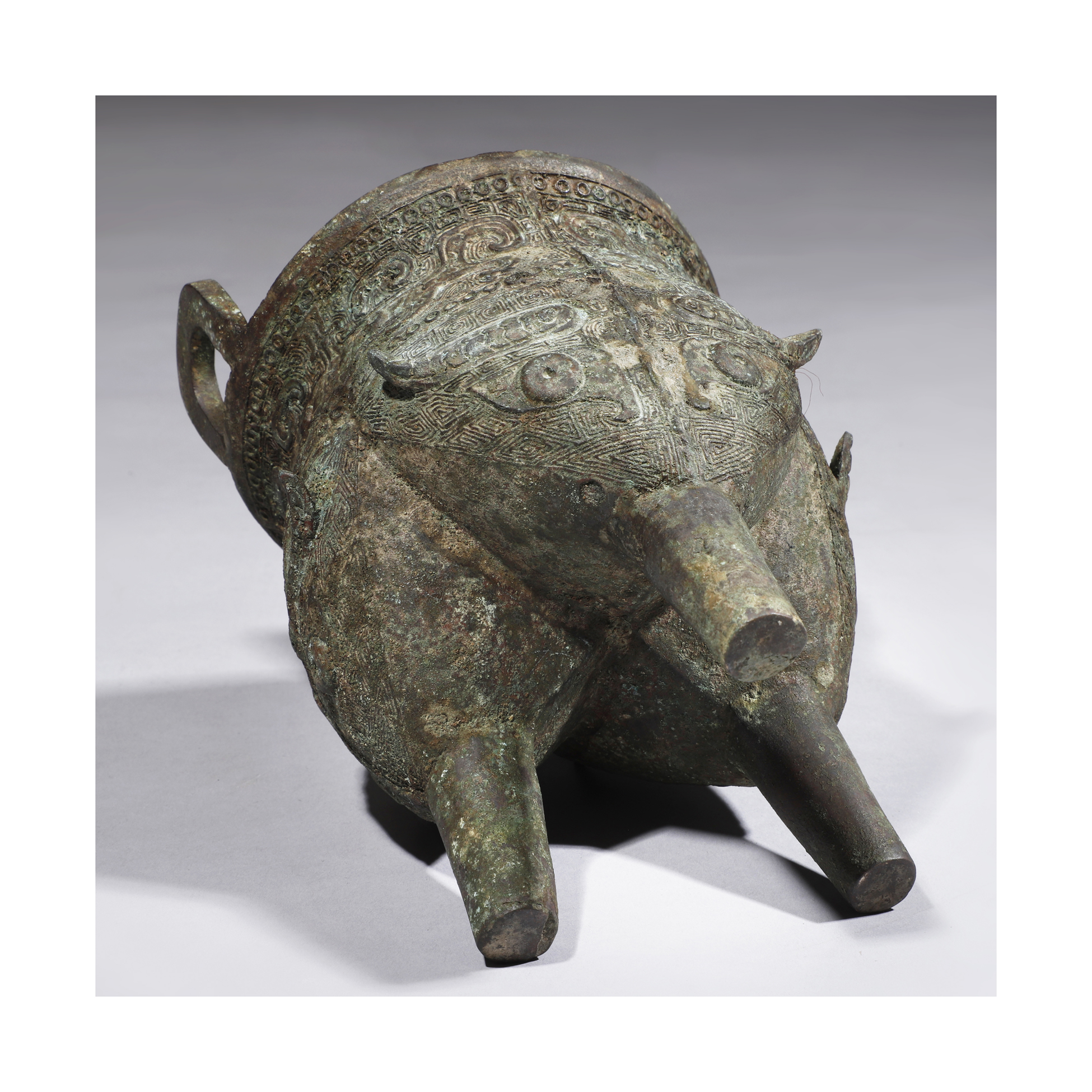 山海經拍賣-古代青銅器饕餮紋鬲(MR-GAIM08)II - 補破網藝術文物拍賣