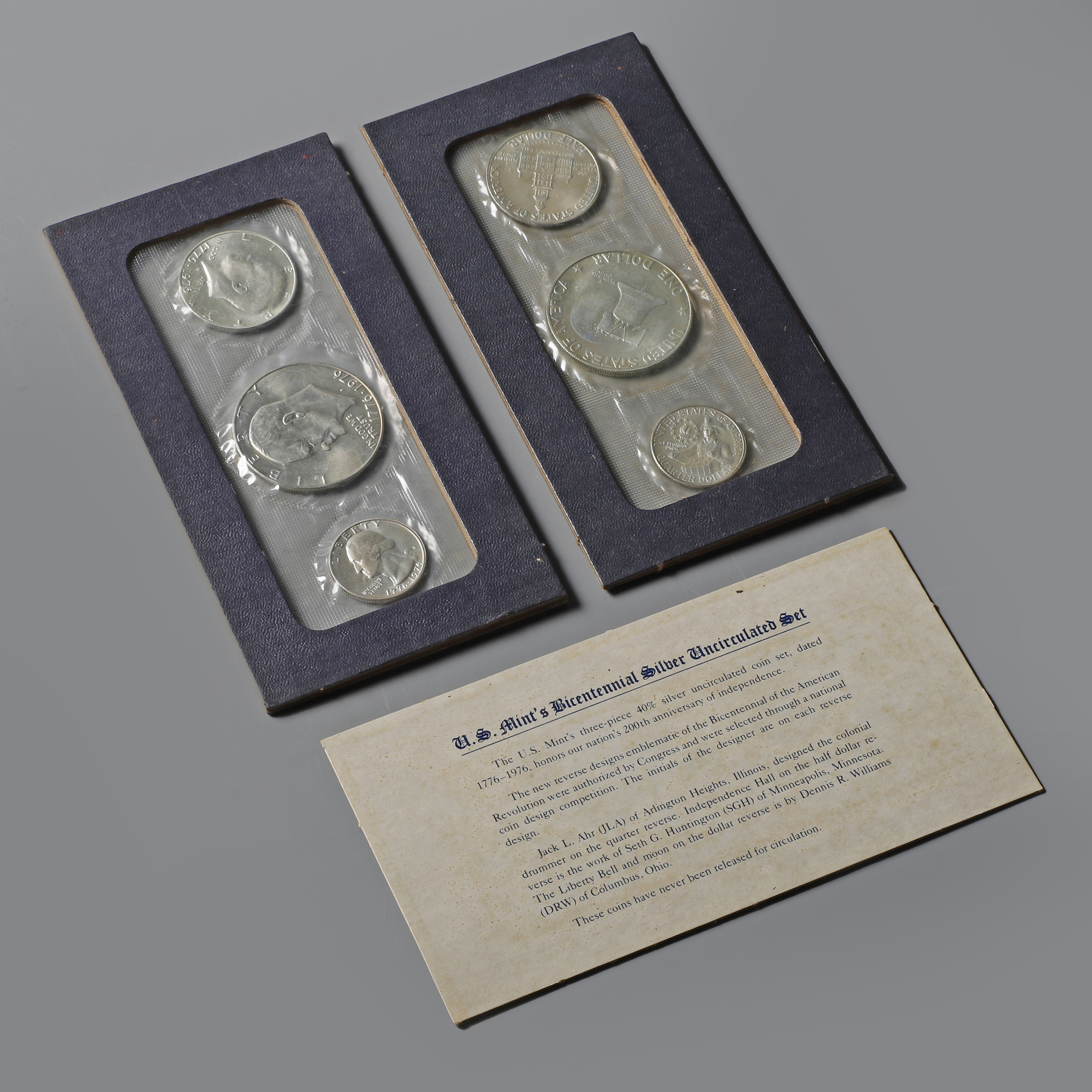 二拍)上海拍場- 1776-1976年美國200週年紀念套幣2組(共6枚銀幣) (SHO-RACA16) OS - 補破網藝術文物拍賣