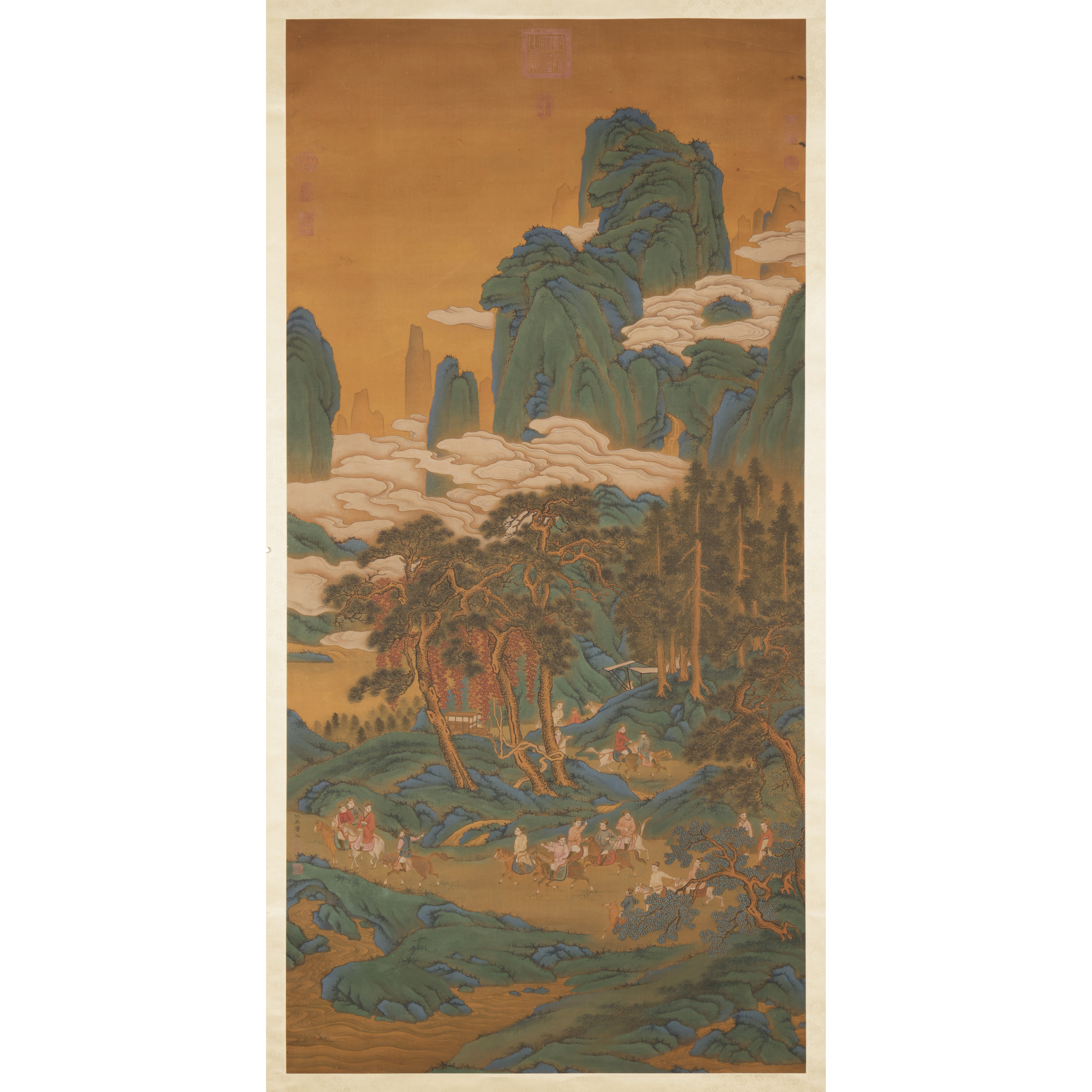 中國保利國際拍賣行印 中国清代名家仇英古絵 中國保利國際拍賣行印 中国清代名家仇英古絵