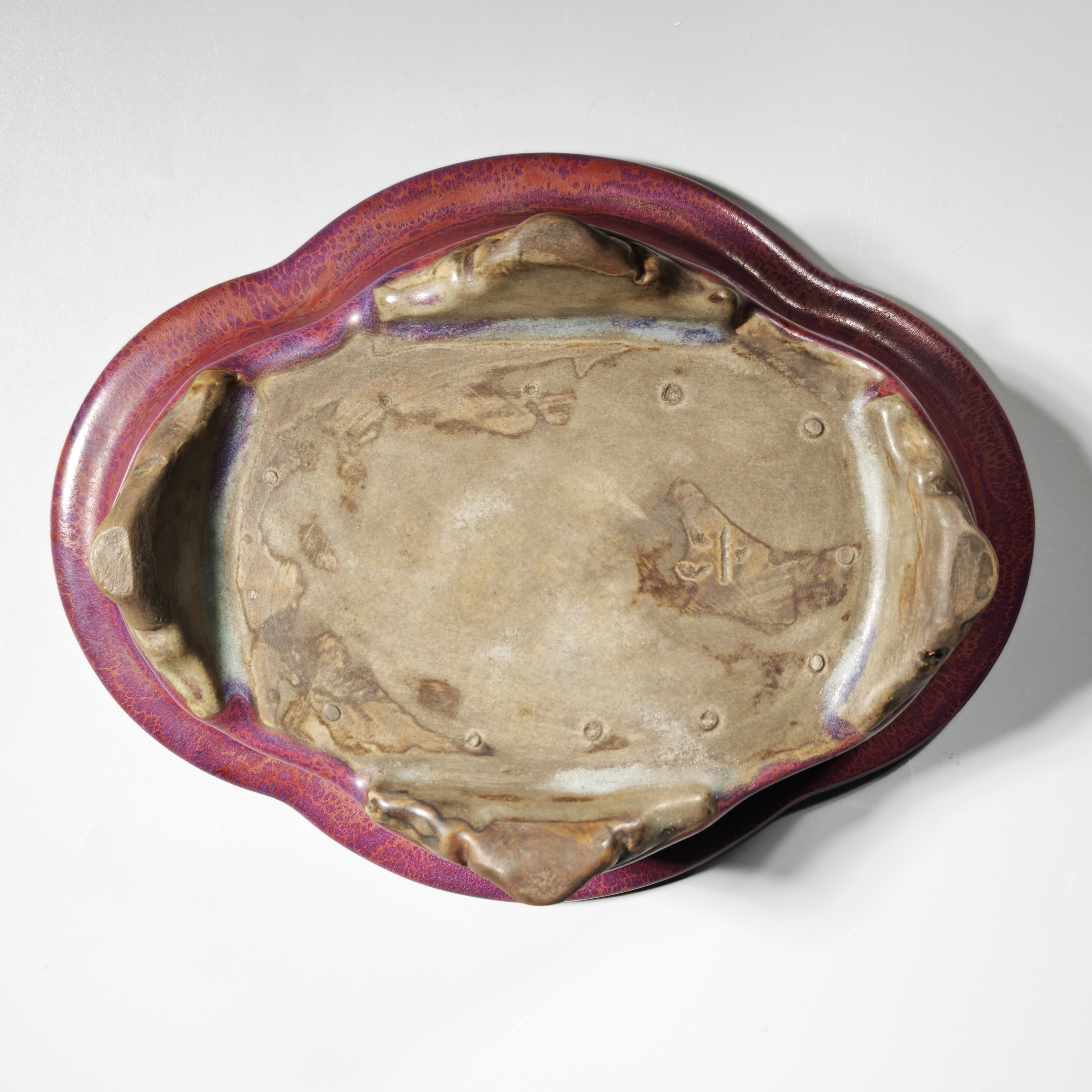 鈞窯花生 黒土掛花生 (KT-277) 作家「竹内紘三」