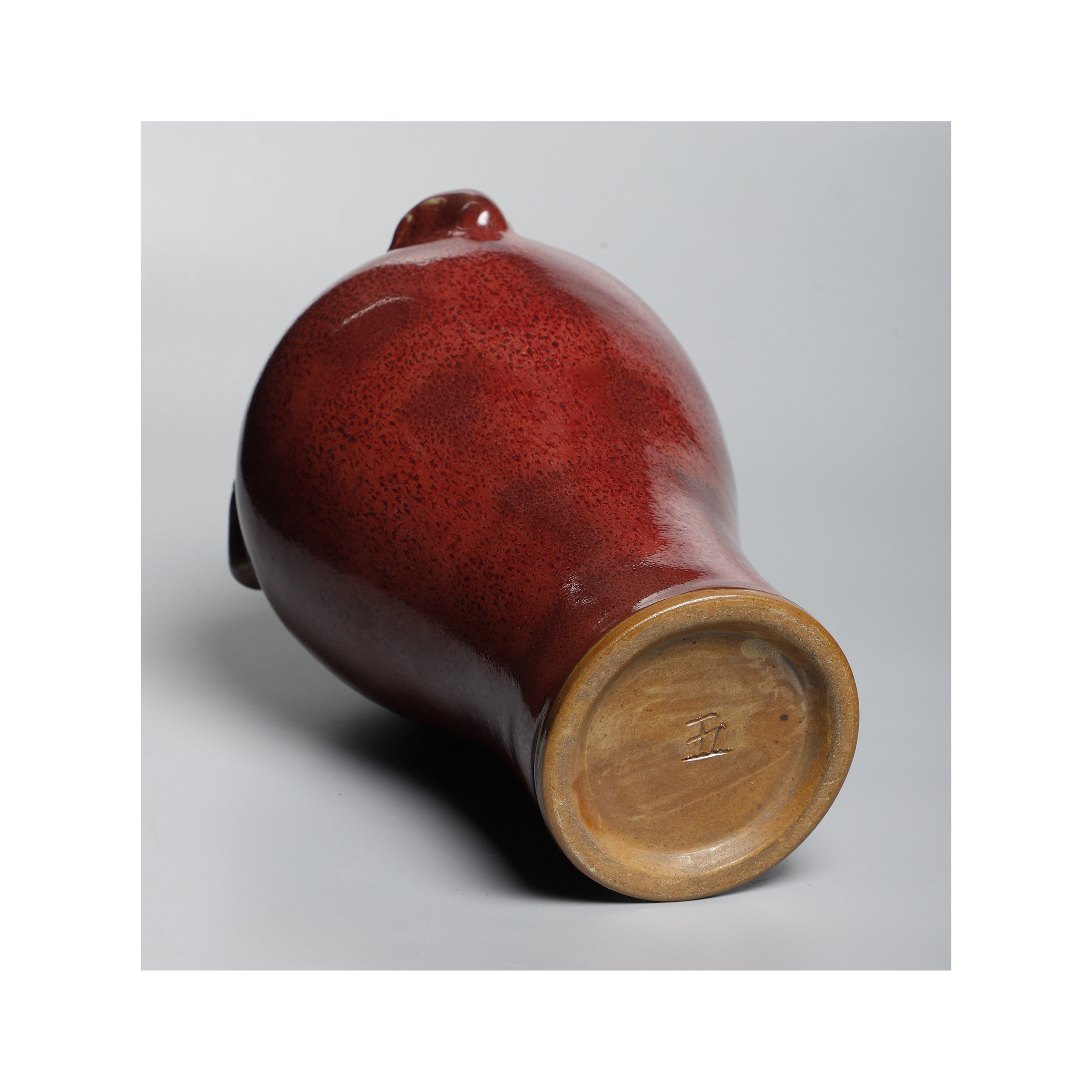 東方拍賣-古陶瓷鈞窯玫瑰紫釉鋪首賞瓶(EQ-SAKI03) ZX - 補破網藝術文物拍賣