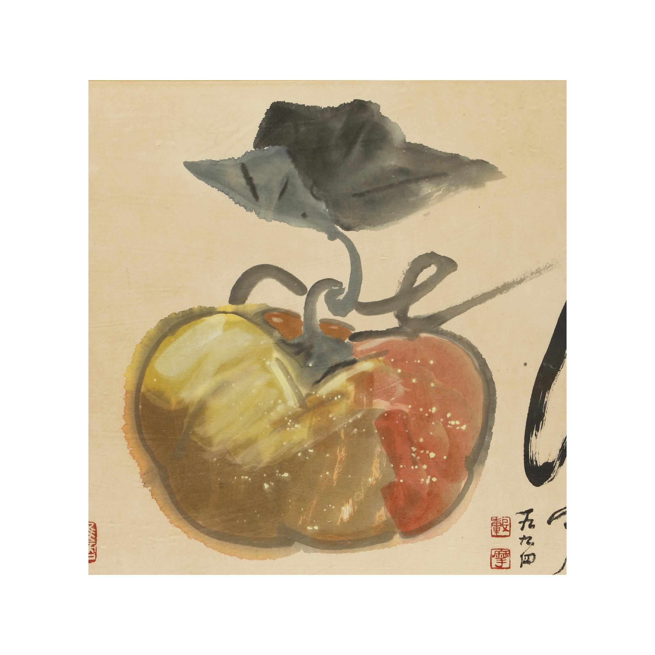 委託拍賣-早期名家書法水墨橫幅種瓜得瓜李轂摩(BO-WAKG09KH)II