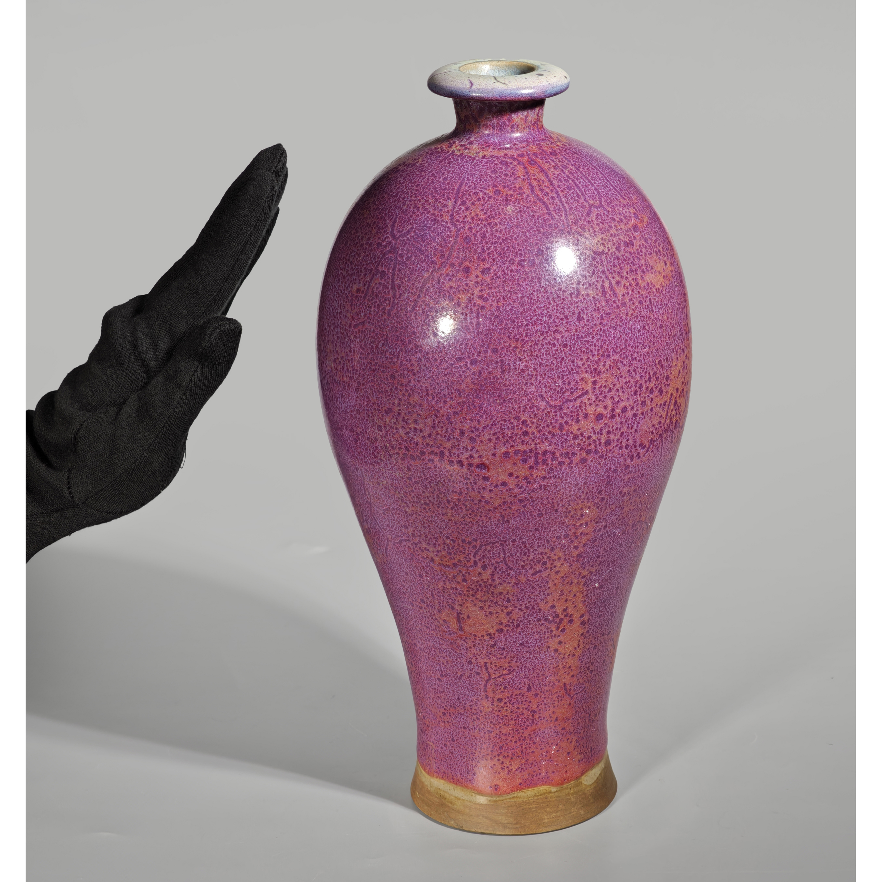 ※中国古美術/鈞窯紫班窯変瓶/ 中国美術 陶磁器 | 鈞窯青磁紫班文花口瓶 元 13C | gallery陽々youyou