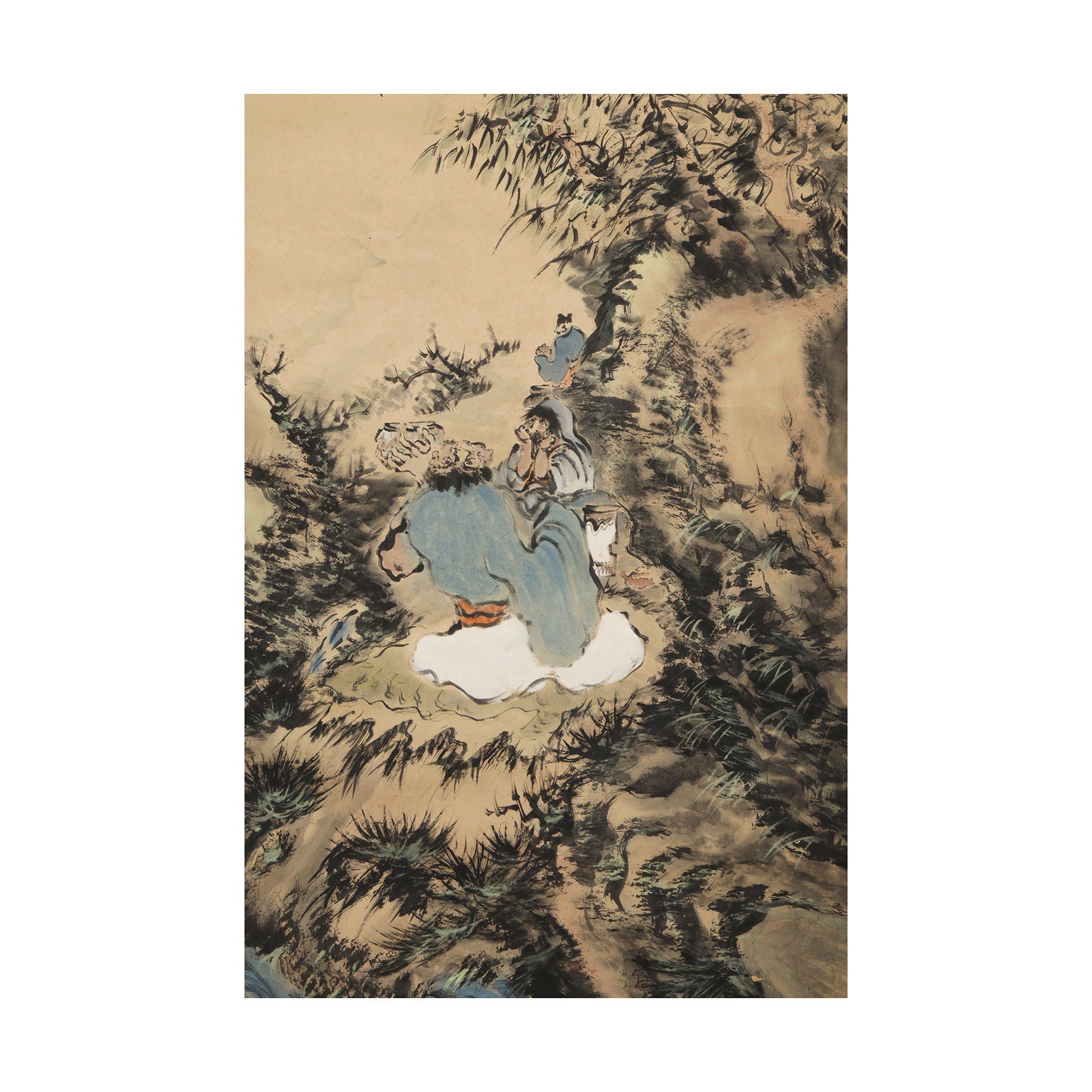 近古賢哲像傳繪 和綴じ 古書 名畫家富岡鐵齋 近古賢哲像傳繪 和綴じ 古書 名畫家富岡鐵齋 File:四睡図