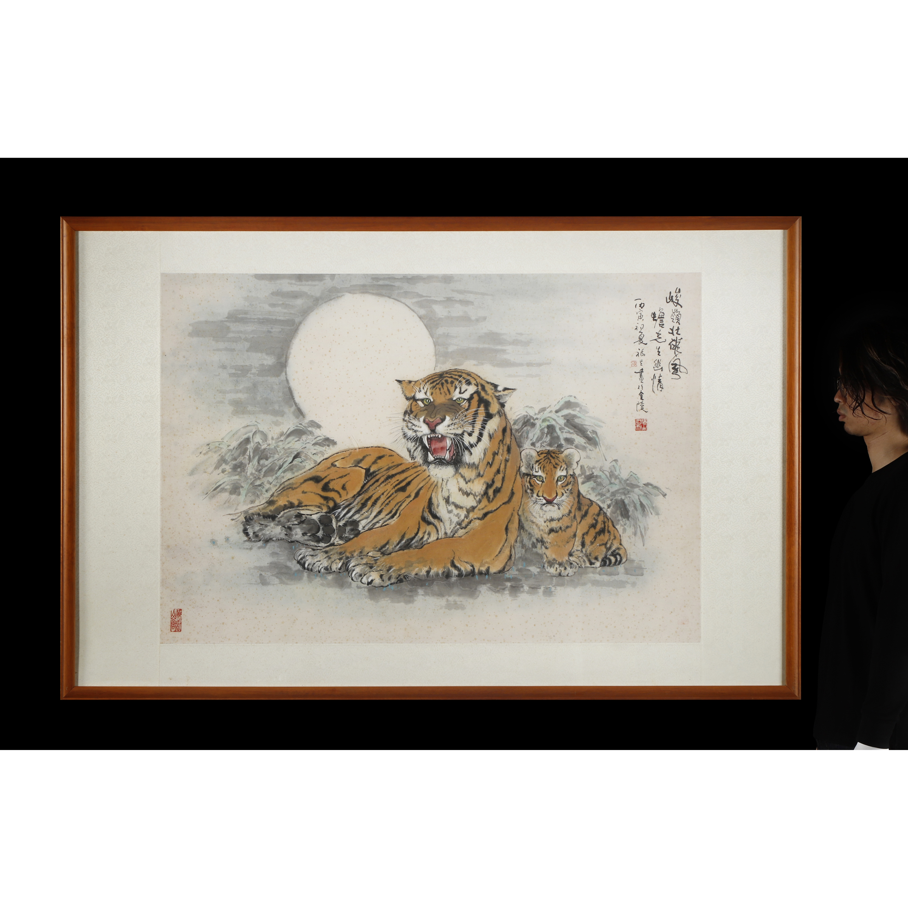 東方拍賣-早期名家水墨 橫幅 峻嶺壯雄... 鄭福生(EO-NABM07KL)II - 補破網藝術文物拍賣
