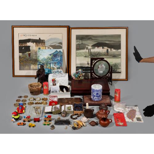 大型 硯 6.4kg 骨董品 古玩 わし