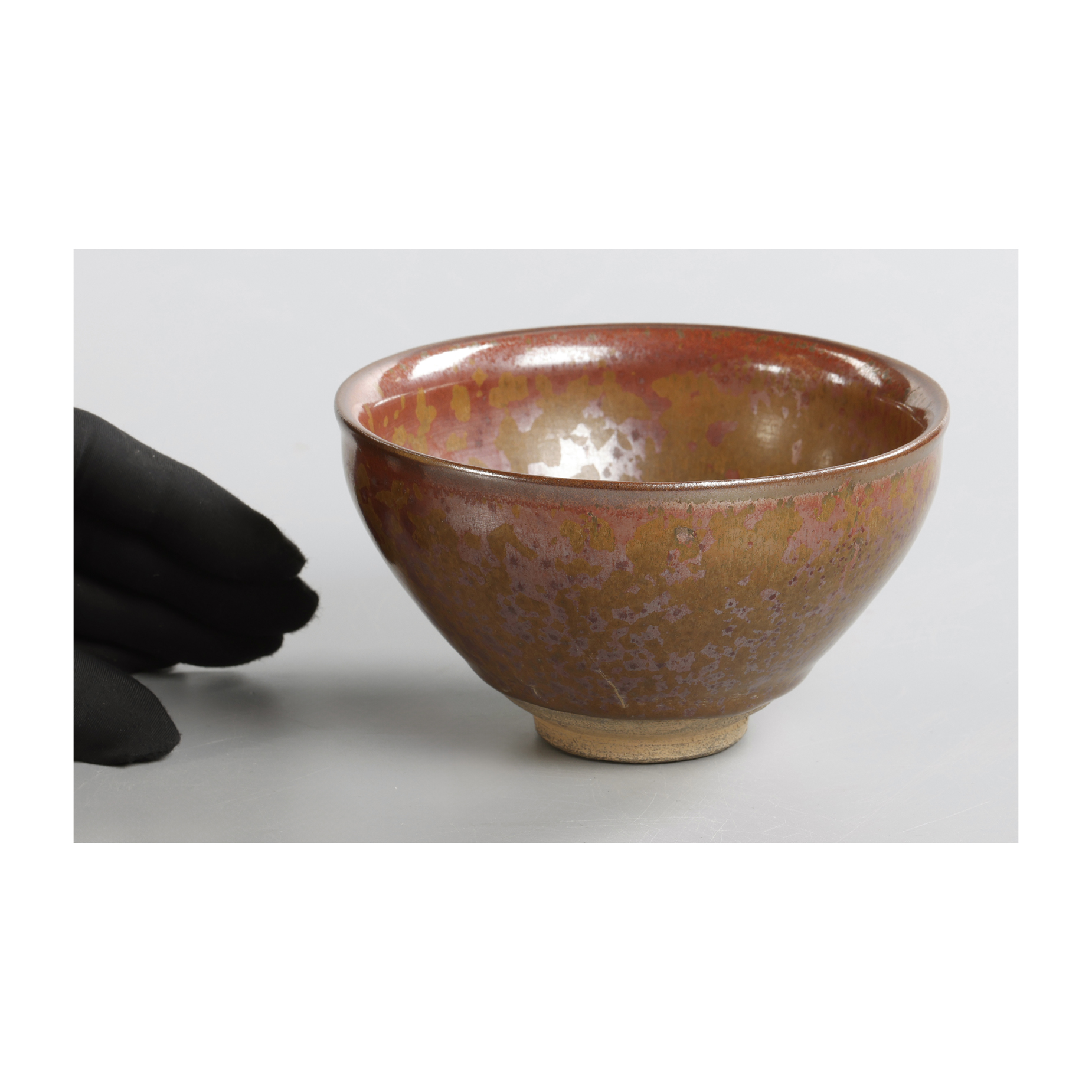 宋時代 建窯 ⑪宋建窯柿釉天目茶碗 柿釉天目茶碗