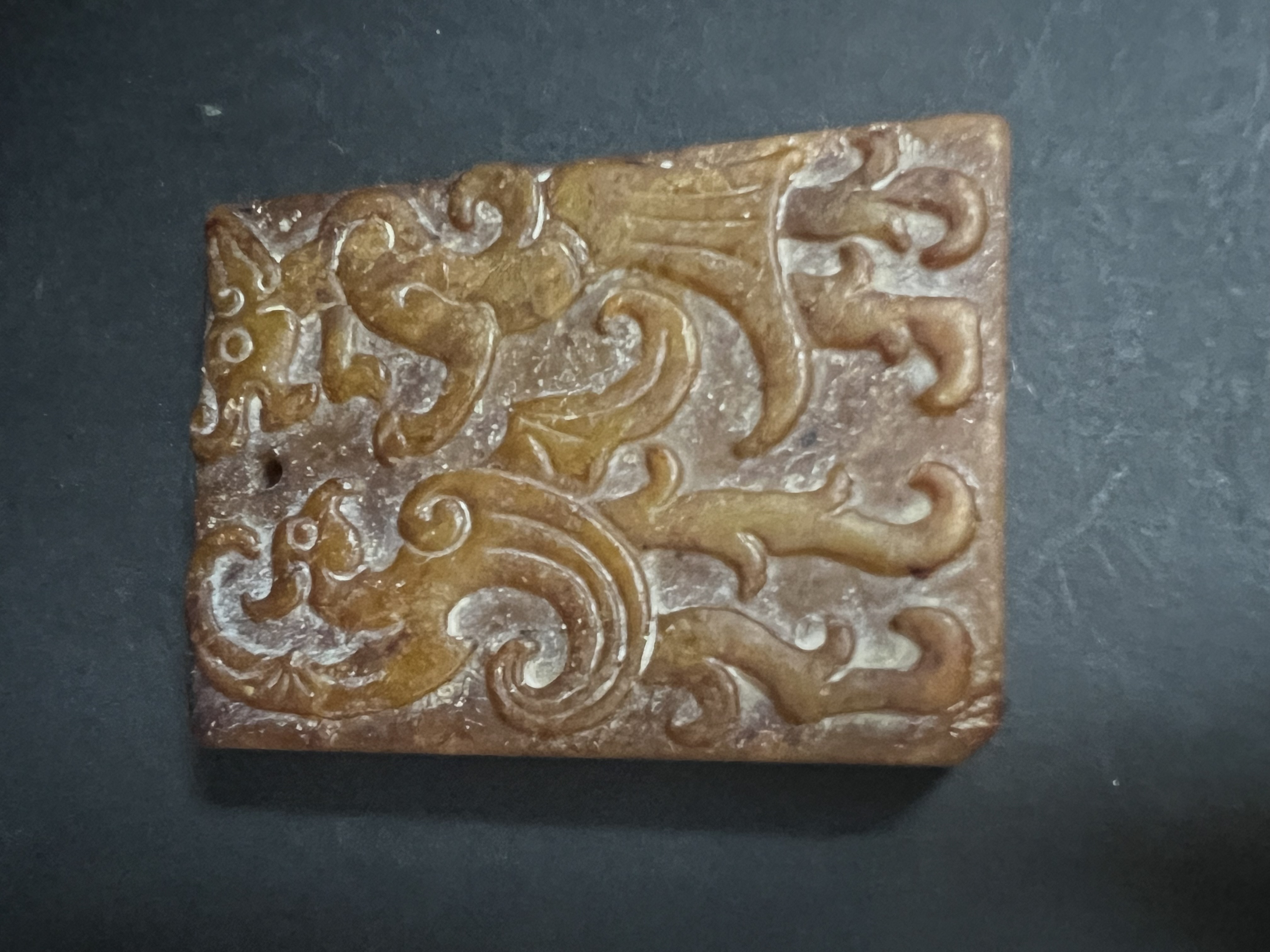 晴好走廊 古玉 龍凰玉牌 - 補破網藝術文物拍賣