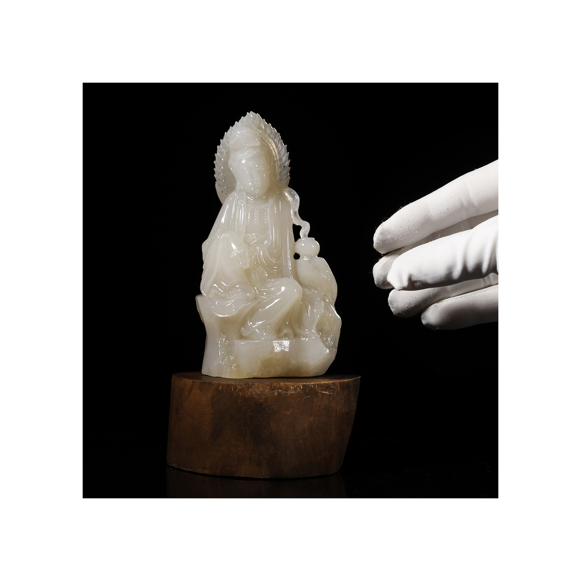 極美品 寿山石荔枝凍 八仙過海 精雕摆件約13×11×3cm370g 5895 神品现世！寿山三彩荔枝冻龙凤钮章重磅亮相_搜狐网