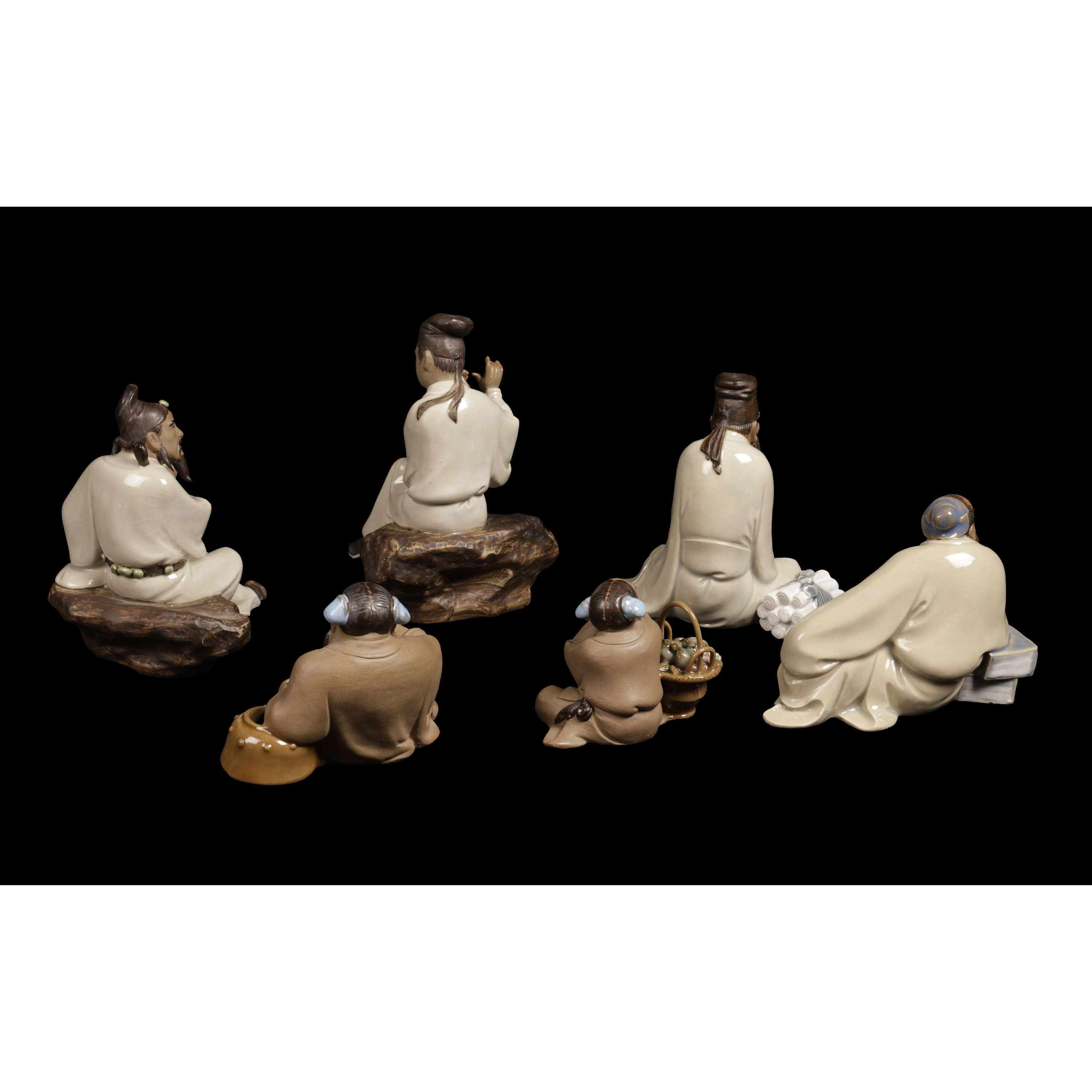 二拍)紫眼拍賣-早期名家石灣陶八仙人物之六劉澤棉(PA-GAOD04)LM - 補破